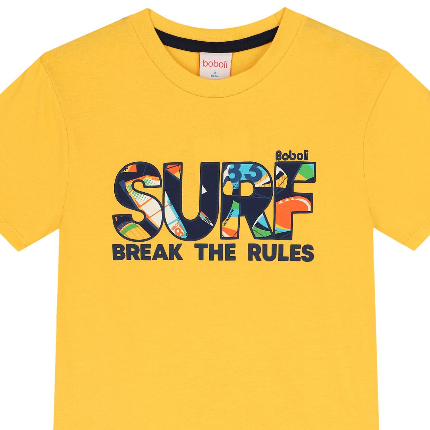 Boys Yellow Surf T-Shirt, 1, hi-res
