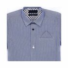 Boys Blue Stripe Shirt, 1, hi-res