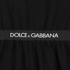 Girls Black Logo Dress, 1, hi-res