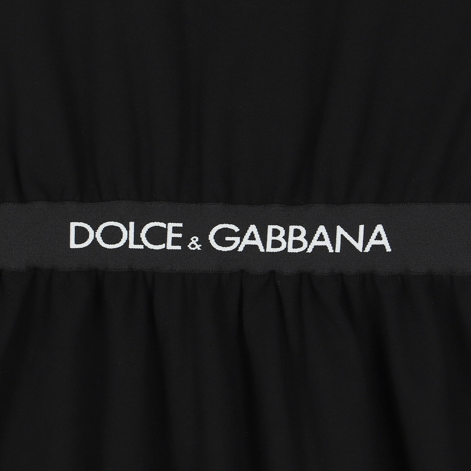 Girls Black Logo Dress, 1, hi-res