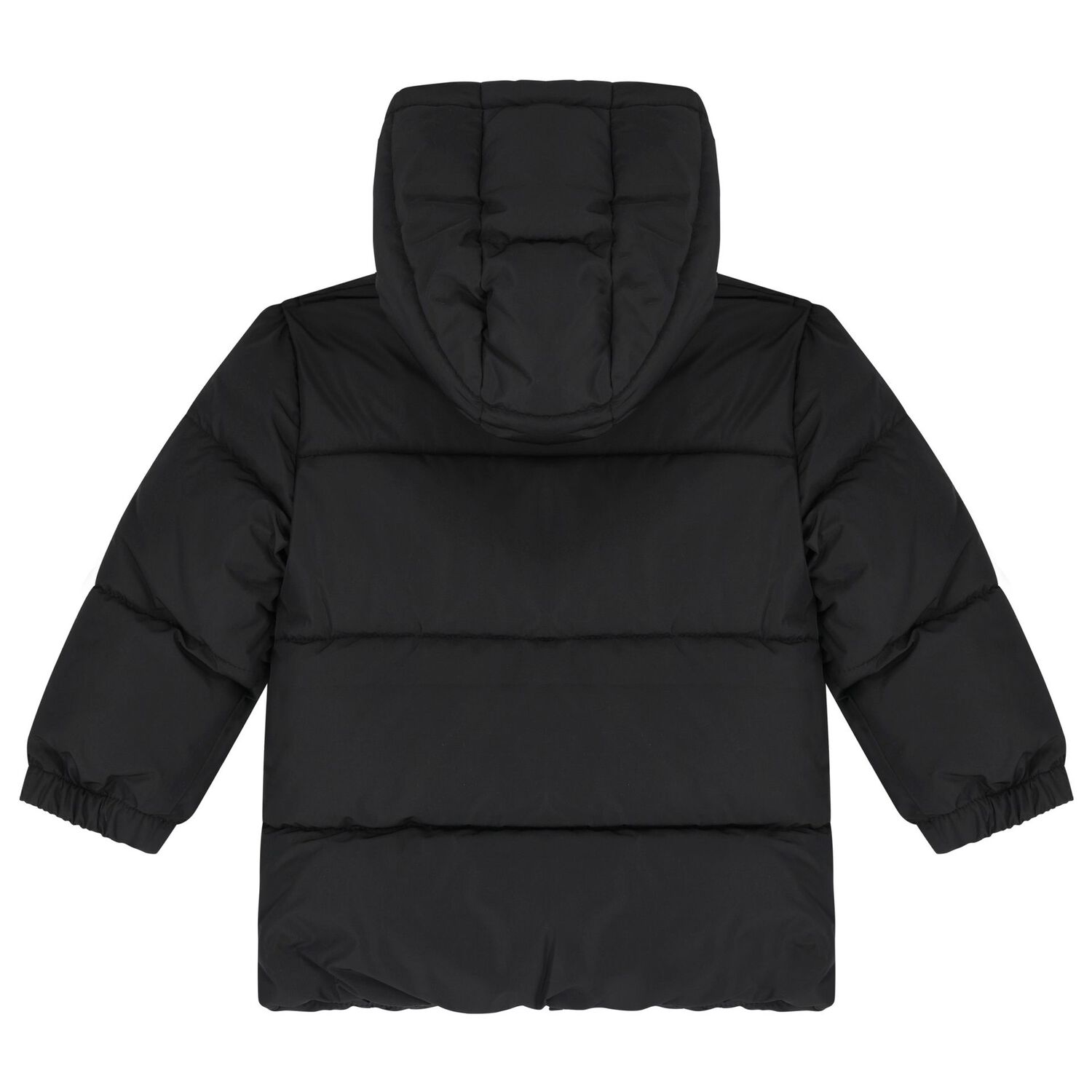 Younger Boys Black Logo Puffer Jacket, 1, hi-res image number null
