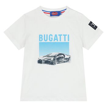 Younger Boys White Logo T-Shirt