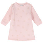 Younger Girls Pink Logo Dress, 1, hi-res