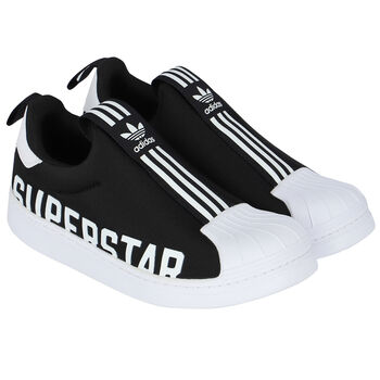 Boys Black Superstar 360 Trainers