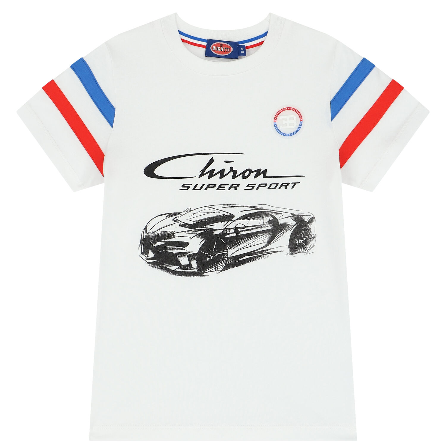 Boys White Sports Car T-Shirt, 2, hi-res