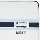 Baby Boys White & Navy Blue Logo Blanket, 1, hi-res