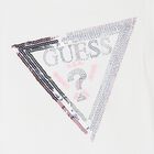 Girls White Embellished Logo T-Shirt, 1, hi-res