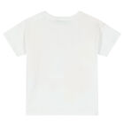 Younger Girls White Logo T-Shirt, 1, hi-res