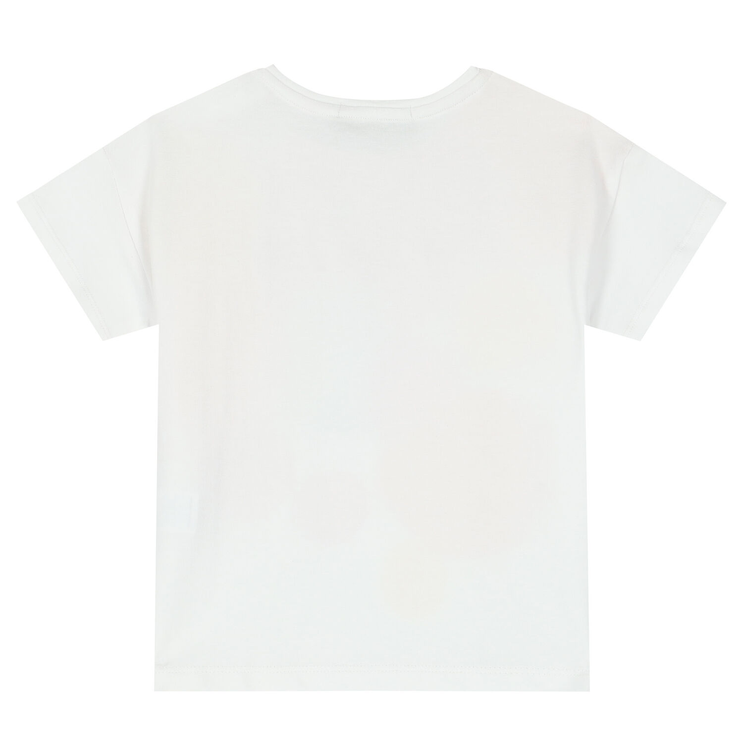 Younger Girls White Logo T-Shirt, 1, hi-res