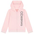 Girls Pink Logo Sequin Tracksuit, 1, hi-res