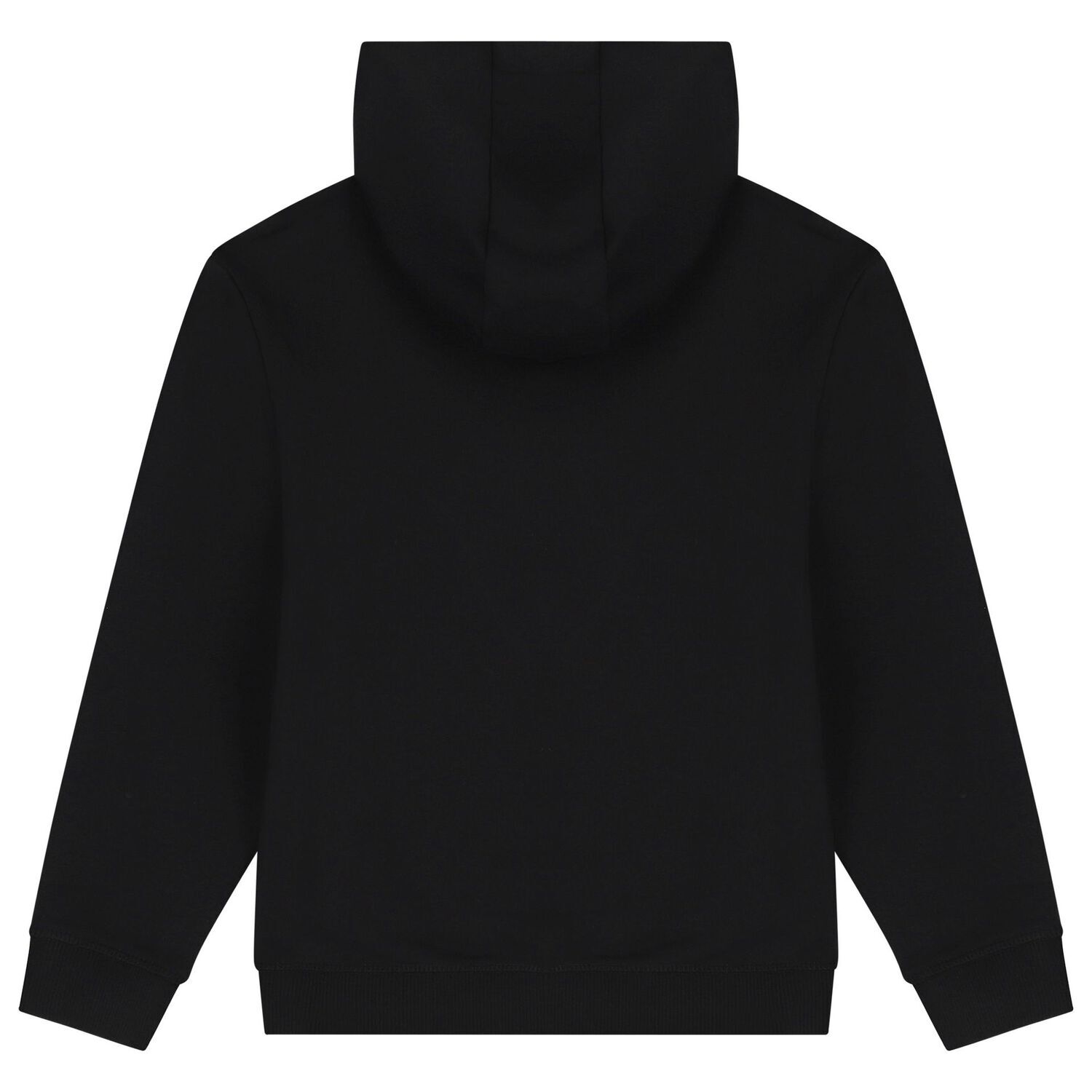 Boys Black Logo Hooded Top, 2, hi-res image number null