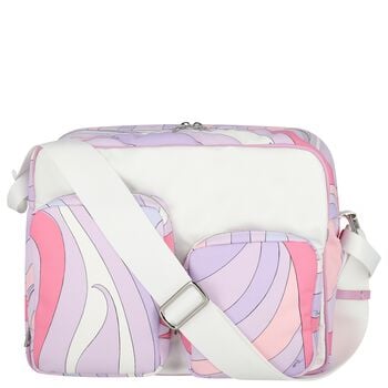 Baby Girls Purple & Pink Iride Changing Bag