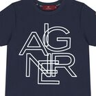 Boys Navy Blue Logo T-Shirt, 2, hi-res