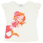 Girls Ivory Mermaid T-Shirt, 2, hi-res