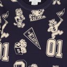 Boys Navy Blue Lion & Tiger Sweatshirt, 1, hi-res