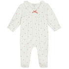 Baby Girls Ivory Floral Babygrow, 1, hi-res