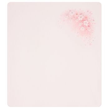 Baby Girls Pink Floral Blanket Set
