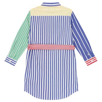 Girls Multi-Coloured Striped Dress