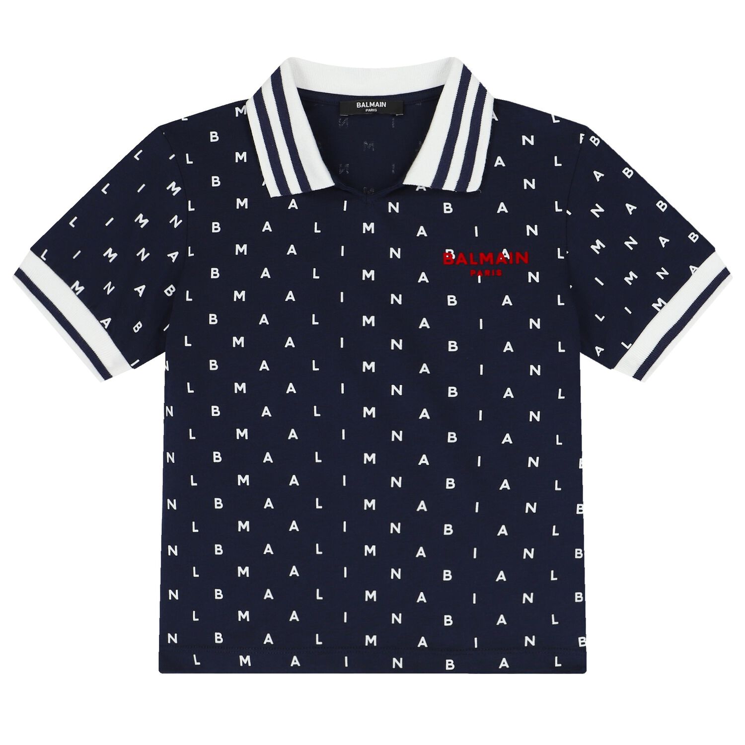 Boys Navy Blue Logo Polo Shirt, 1, hi-res image number null