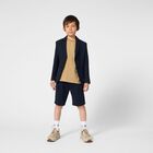 Boys Navy Blue Cargo Shorts, 1, hi-res