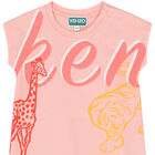 Younger Girls Pink Logo Dress, 1, hi-res