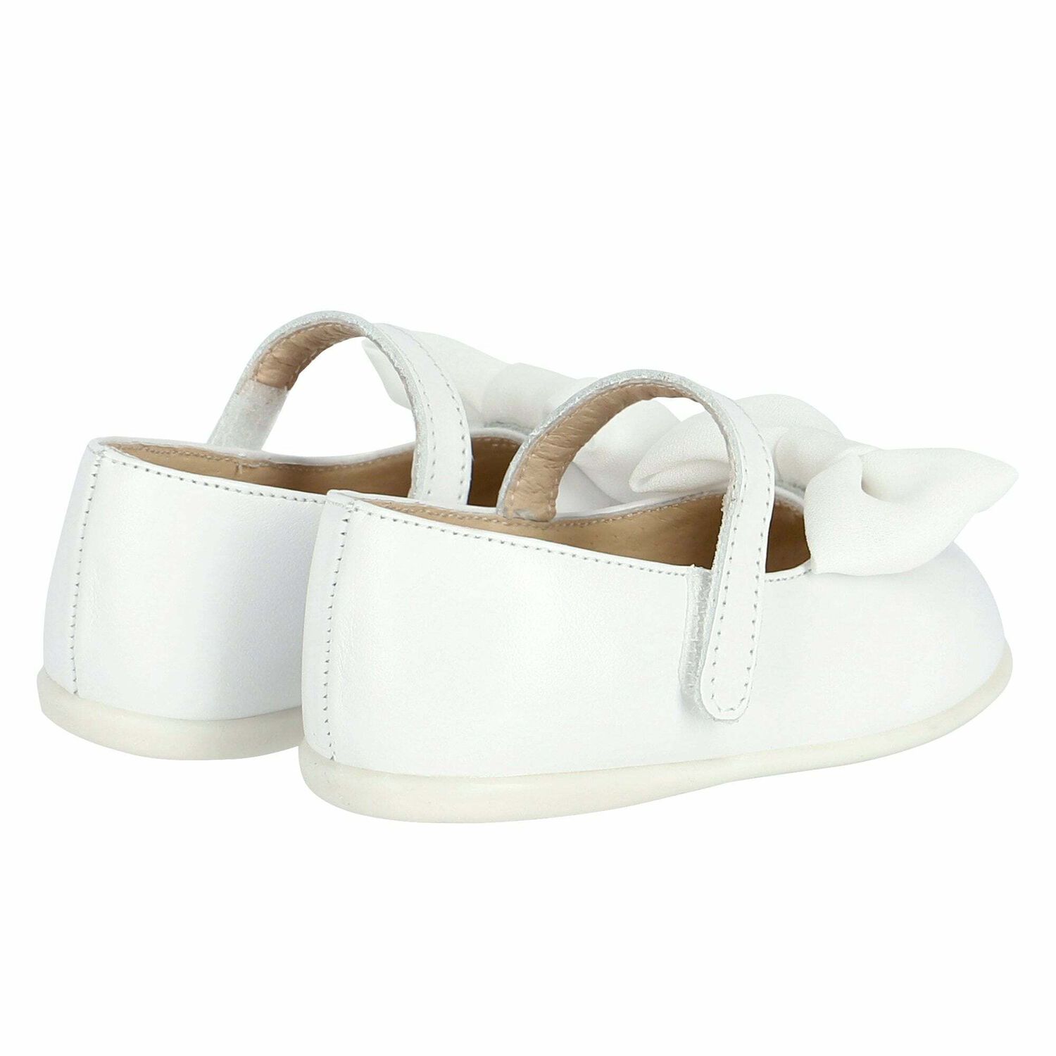 Baby Girls White Embellished Shoes, 1, hi-res
