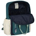 Navy Blue, Green & Ivory Logo Backpack ( 36CM ), 1, hi-res