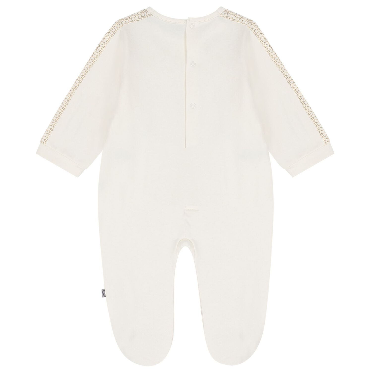 Ivory Logo Babygrow Hat & Bib Gift Set, 1, hi-res