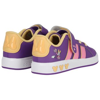 Girls Purple Disney Grand Court Trainers