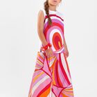 Girls Pink & Orange Onde Trousers, 1, hi-res