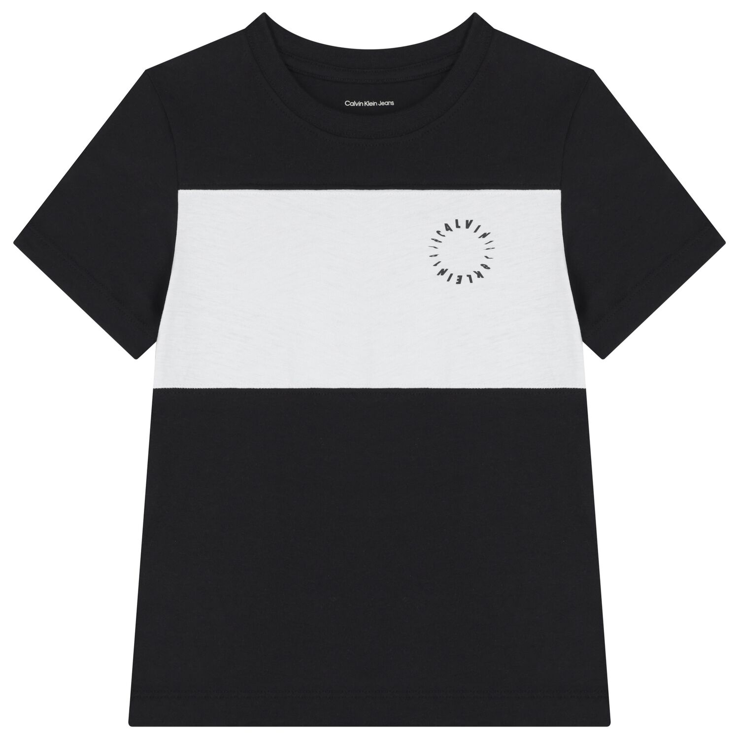 Boys Black Logo T-Shirt, 1, hi-res