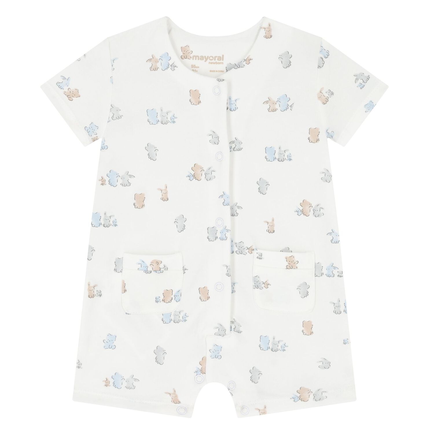 Baby Boys Blue Romper Gift Set, 2, hi-res
