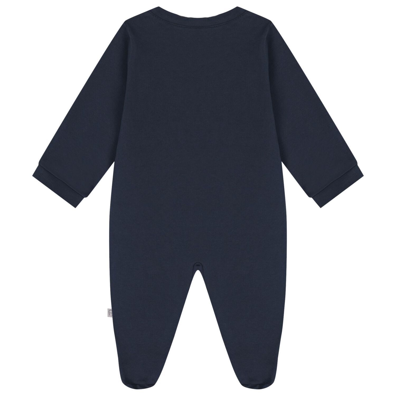 Baby Boys Navy Blue Logo Babygrow, 2, hi-res