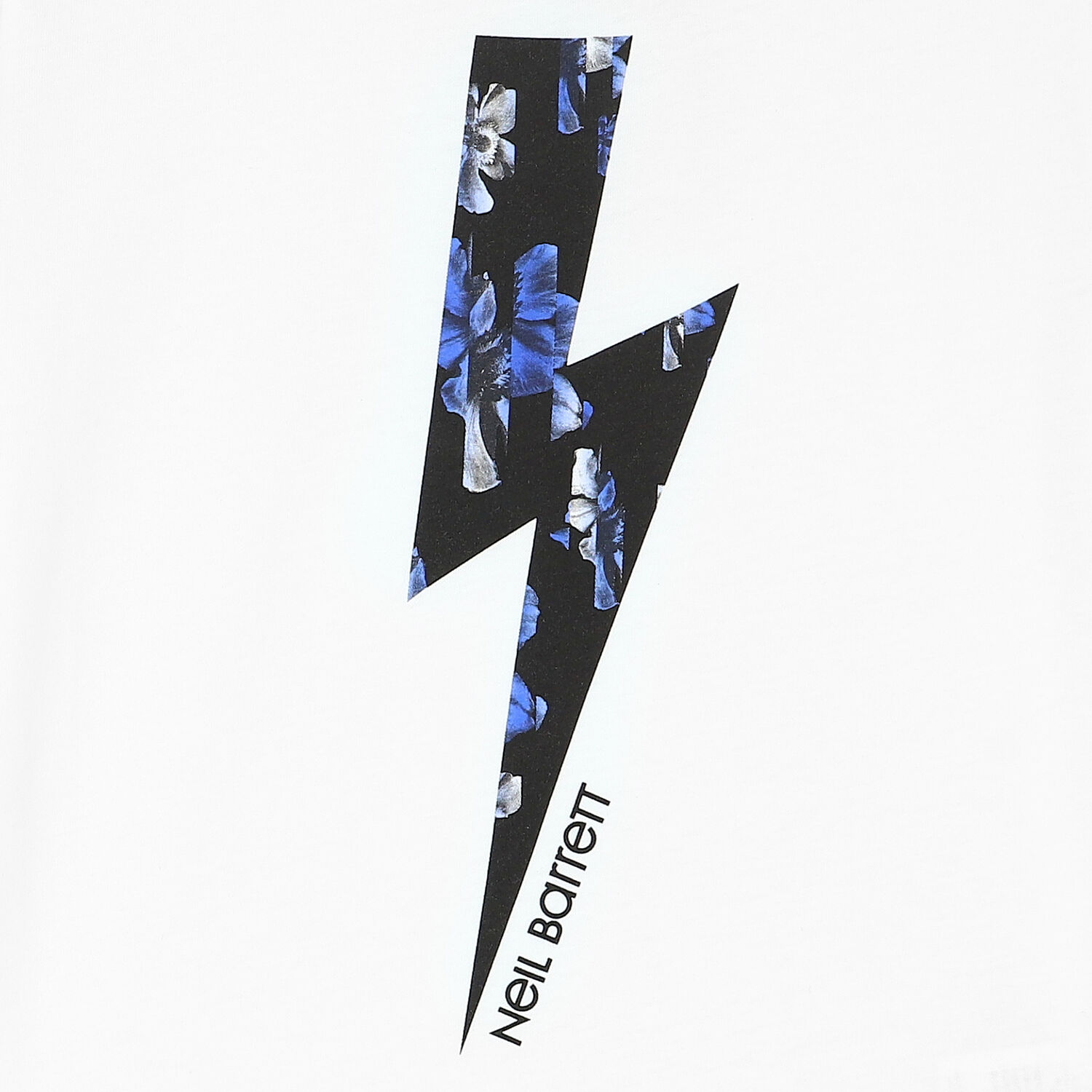 Boys White Thunderbolt Logo T-Shirt , 1, hi-res image number null