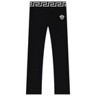 Girls Black Medussa Leggings, 1, hi-res