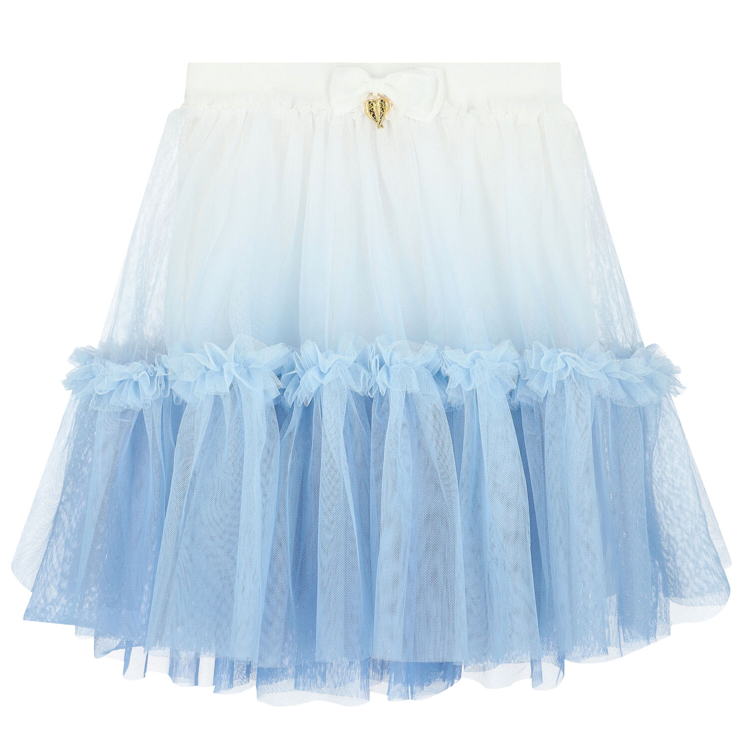 Girls White & Blue Ombre Tutu Skirt, 2, hi-res image number null