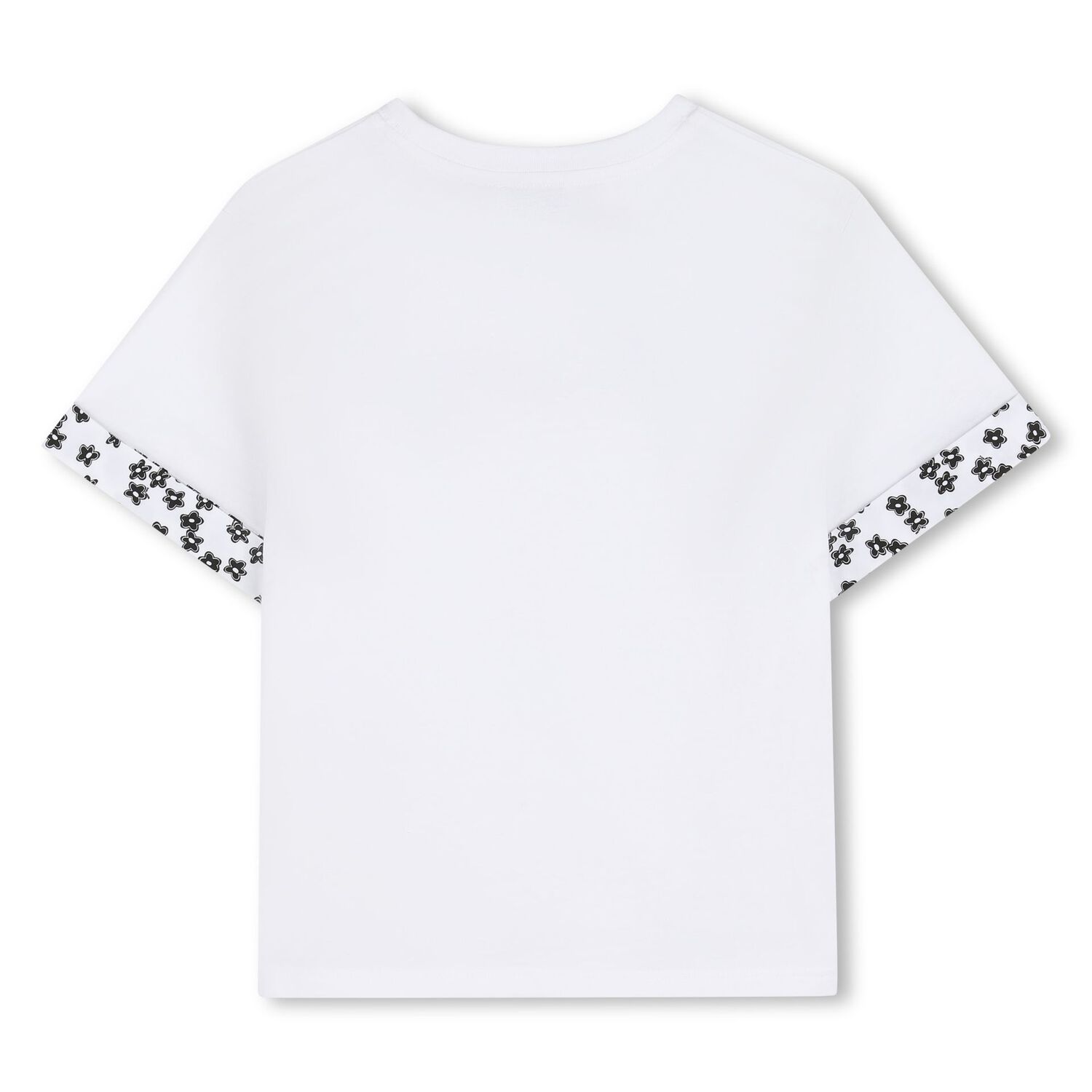 Girls White Logo Floral T-Shirt, 1, hi-res