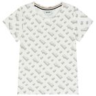 Girls White Logo T-Shirt, 2, hi-res