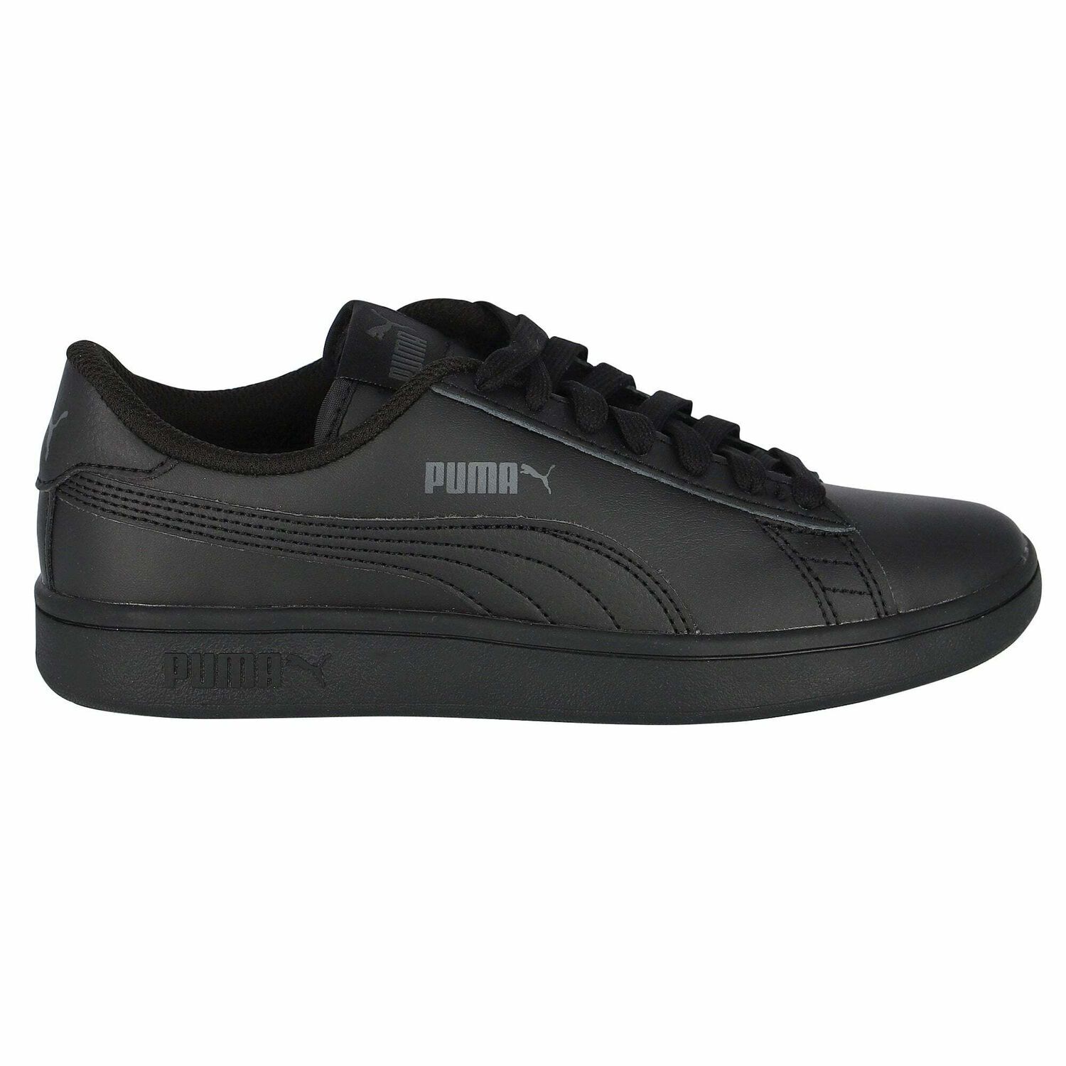 Boys Black Logo Trainers, 1, hi-res image number null