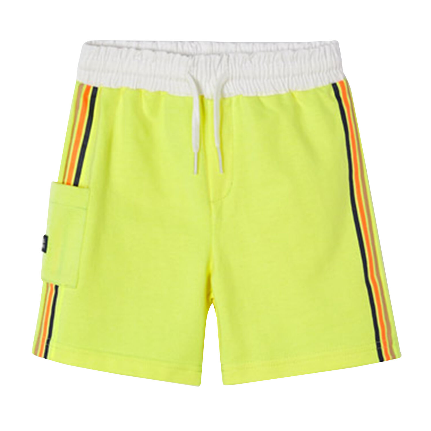 Boys Neon Yellow Bermuda Shorts, 1, hi-res