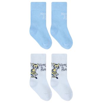 Blue & Grey Logo Socks ( 2-Pack )