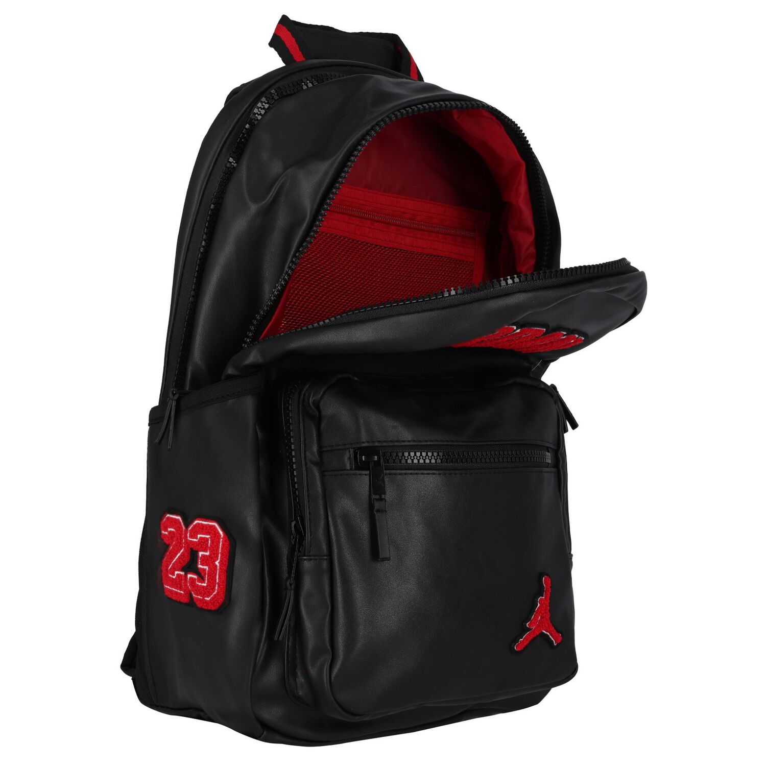 Black Jordan Logo Varsity Backpack, 1, hi-res