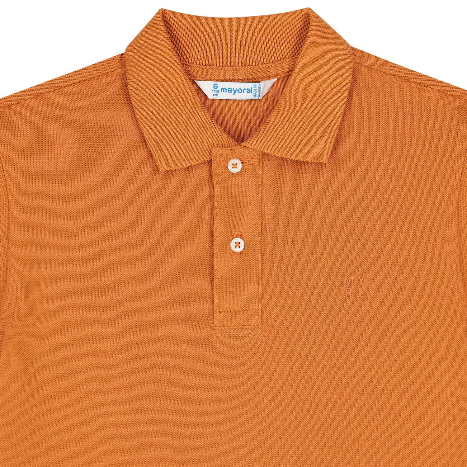 Boys Beige Logo Polo Shirt, 1, hi-res