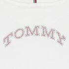 Girls White Embellished Logo T-Shirt, 3, hi-res