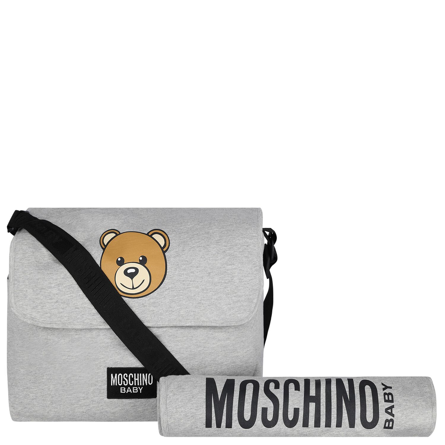 Grey Teddy Bear Baby Changing Bag, 7, hi-res image number null