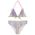Girls Iridescent Rainbow Bikini, 1, hi-res