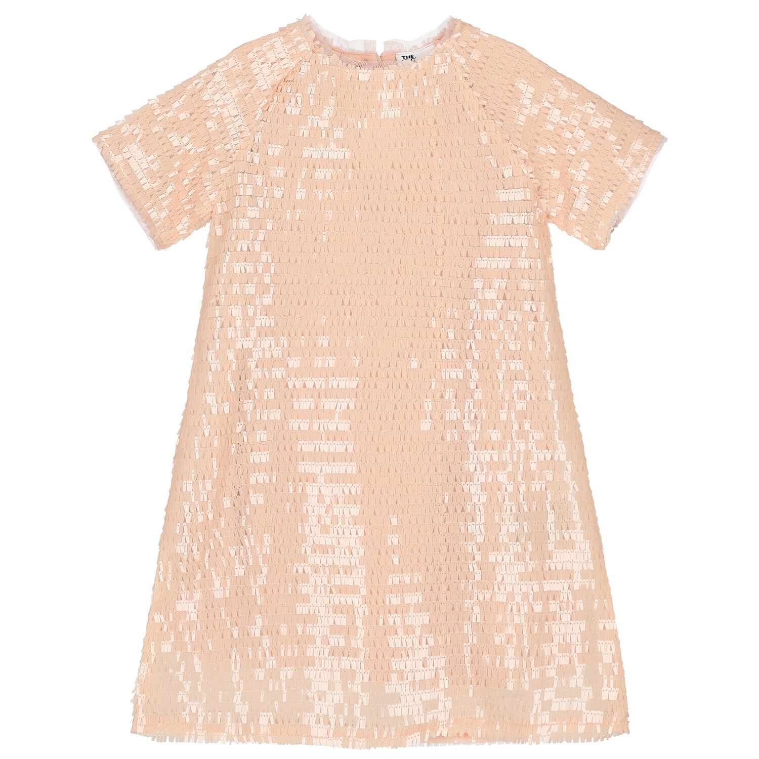 Girls Pink Sequin Dress, 1, hi-res