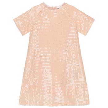 Girls Pink Sequin Dress
