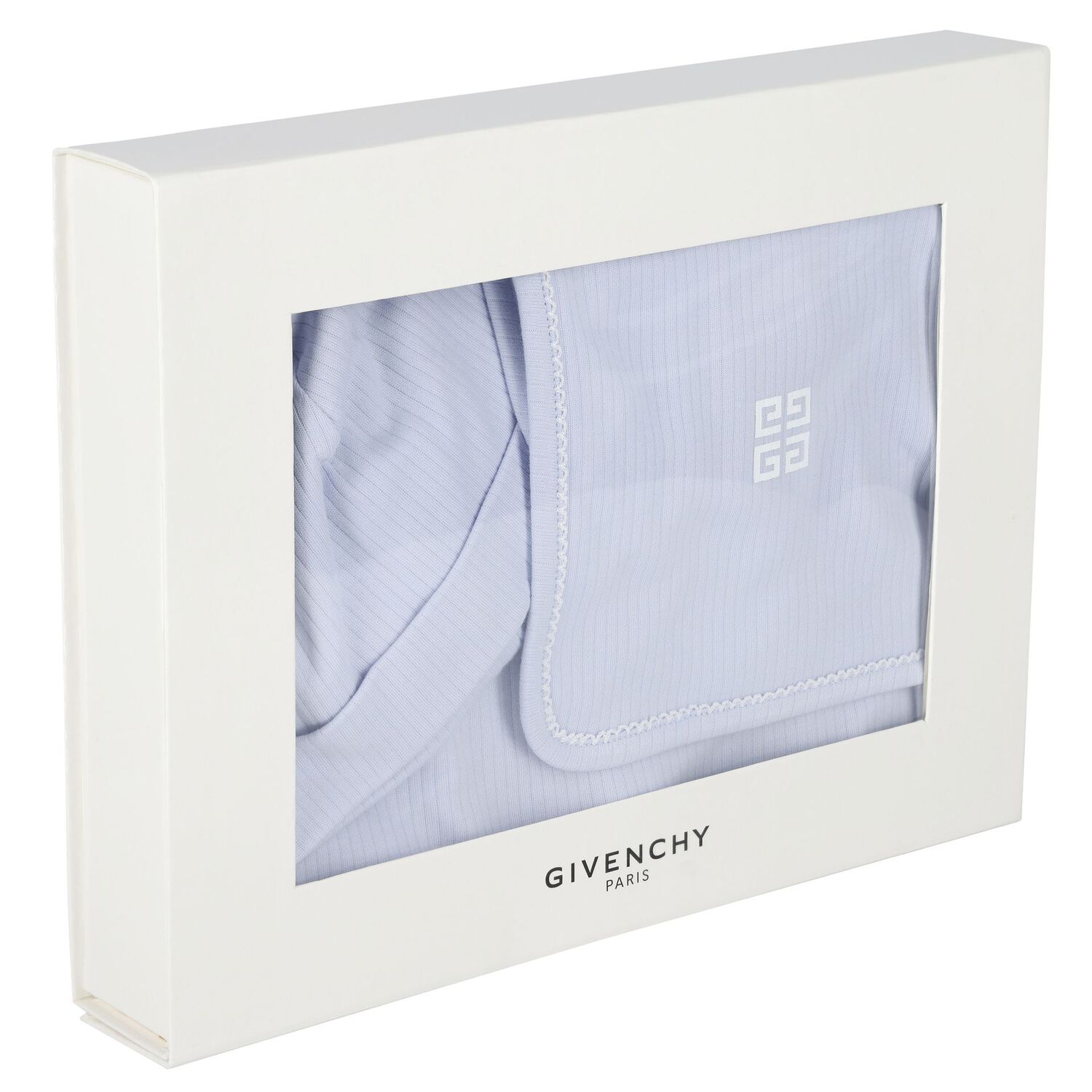 Baby Boys Blue Logo Babygrow Gift Set, 1, hi-res