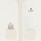 Ivory Teddy Bear Logo Babygrow, 1, hi-res